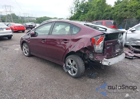 2013 Toyota Prius Three Se из США, поврежденный, VIN JTDKN3DU4D5581410